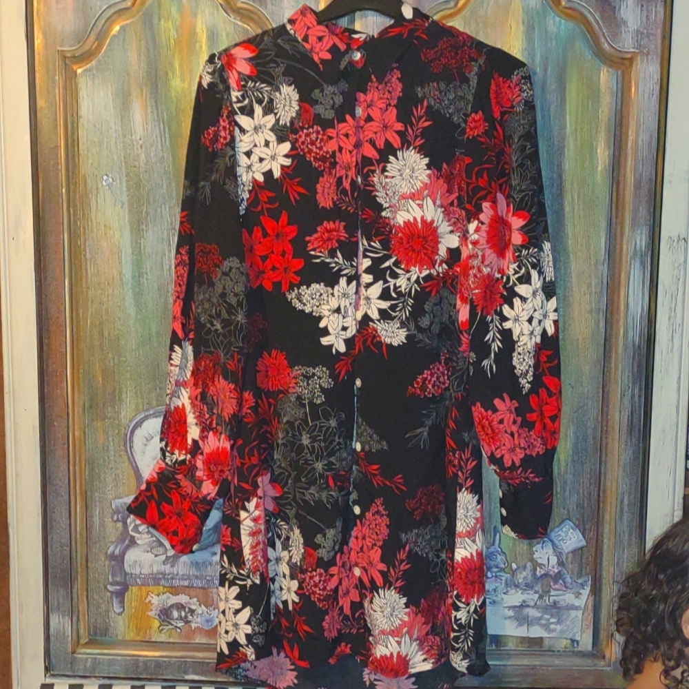 Karen Kane $199 NWT BLOUSON SHIRT tunic DRESS